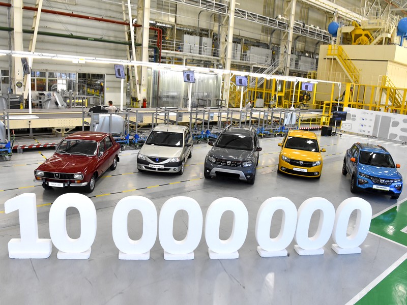 Dacia dosáhla milník 10 milionů vyrobených vozů